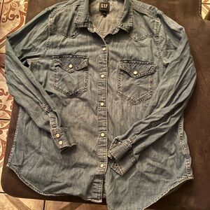 GAP Light Blue Denim Shirt